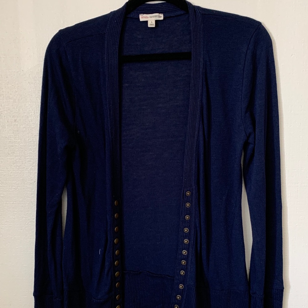 Navy blue cardigan